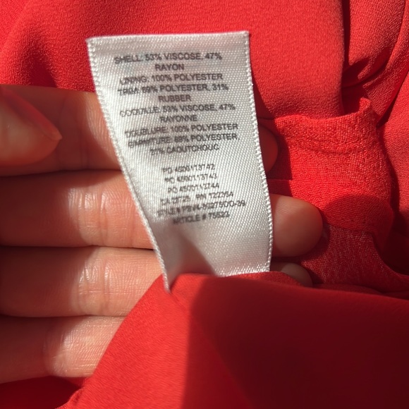 Aritzia Red Floral Mini Dress - Picture 14 of 14